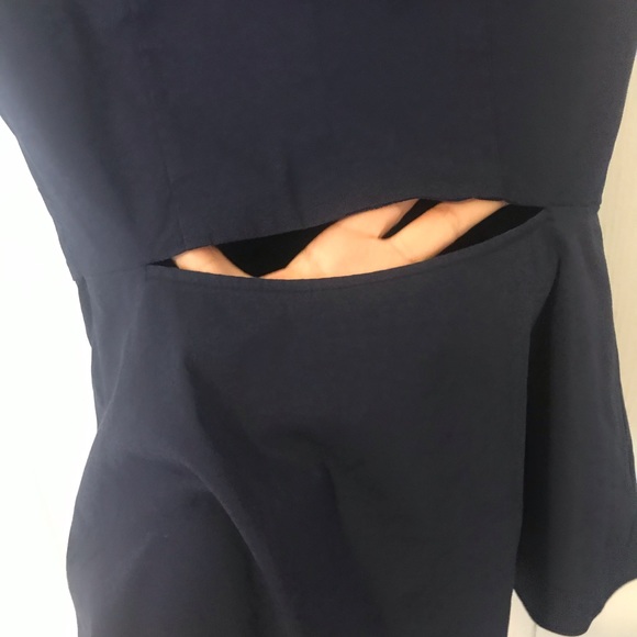 EUC 1. State peplum cutout tank top navy xs - Picture 5 of 8